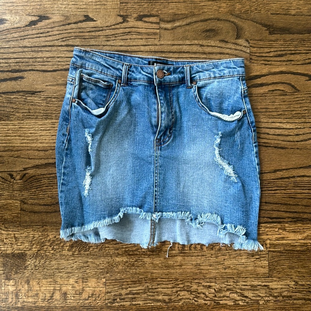 Black Label denim mini skirt size L